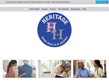 Tablet Screenshot of heritagehhh.com